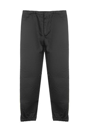 Pantalone in misto cotone e seta nero JIL SANDER | J22KA0328J45266001